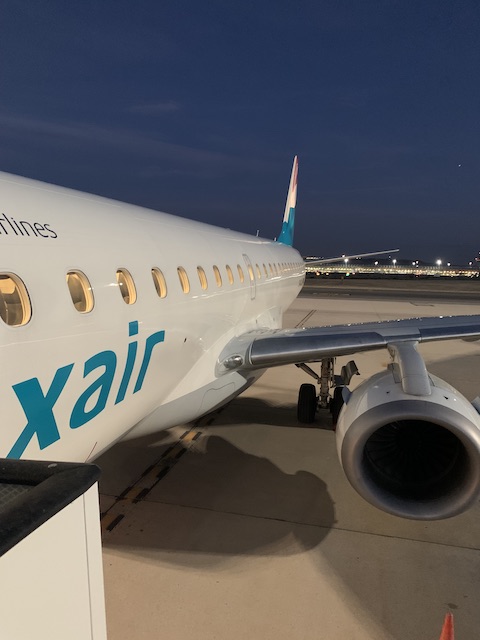 vuelo con Luxair. Viaje a Luxemburgo.