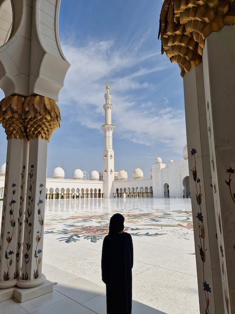 patio Mezquita Sheikh Zayed Abu Dhabi.
