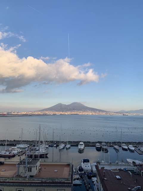 Vistas Nápoles  Besuvio.