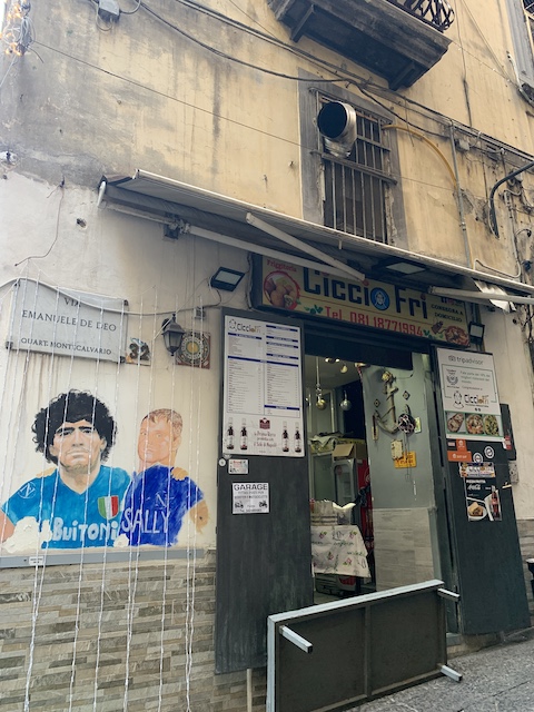 Mural Maradona Nápoles. 