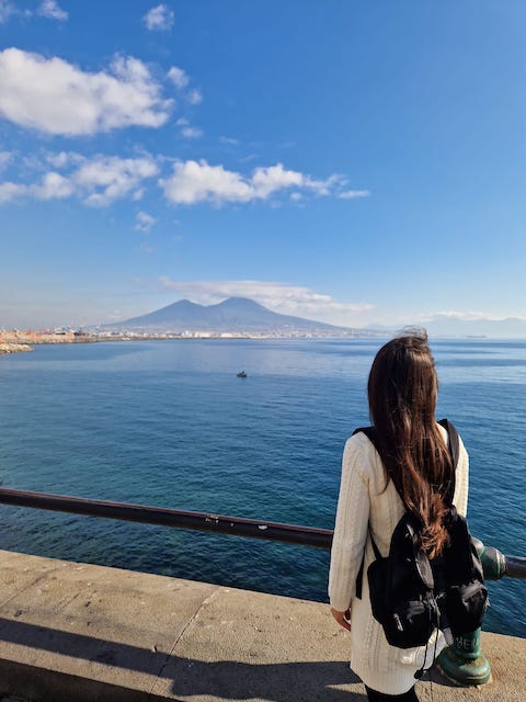 Vistas del Vesubio.
