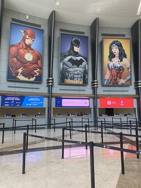 Taquillas Warner Bros Abu Dhabi.