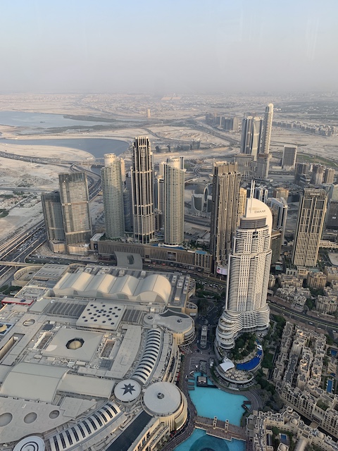 vistas desde el Burj Khalifa.