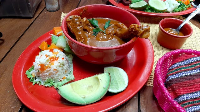 Kak ik. Comida típica de Guatemala.