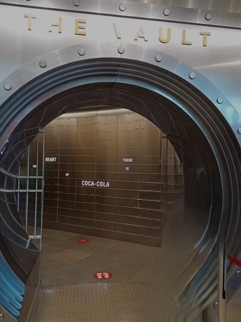 Cámara fórmula secreta Coca Cola. Qué ver en Atlanta en 1 o 2 días.