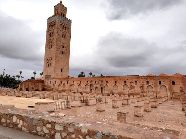 Mezquita Kutubía. Día 1 Marrakech, diario de viaje.