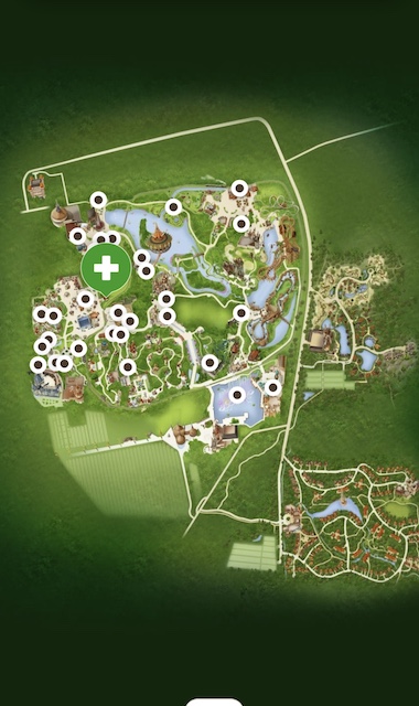 Mapa Efteling.