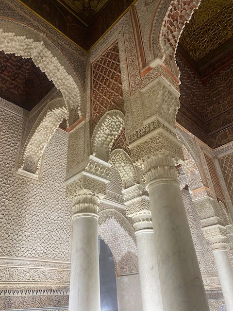 Tumbas saadíes. Imprescindibles qué ver en Marrakech.