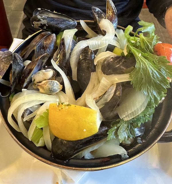 Mejillones. Comida típica de Bélgica.