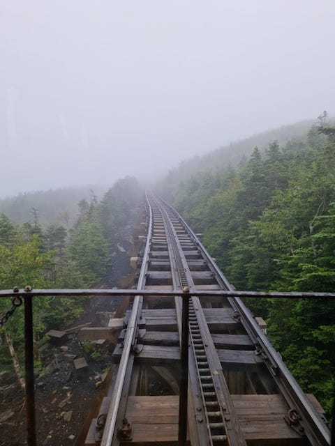 Cómo visitar el tren al Monte washington en las White Mountains.