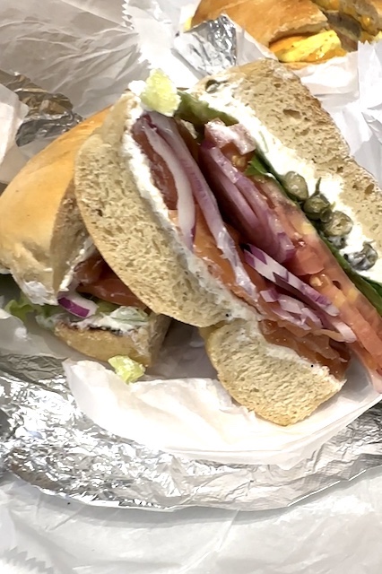 bagel de salmón Ess-a bagel Ny