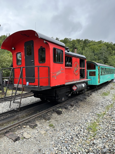 Locomotoras del Tren al Monte Washington.