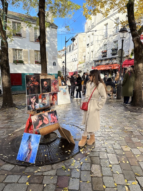 place du Tertre. ruta por el MONTMARTRE.