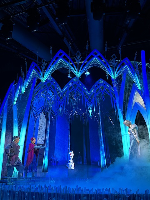 Show de Frozen. Waly´s Disney Studios con niños pequeños.