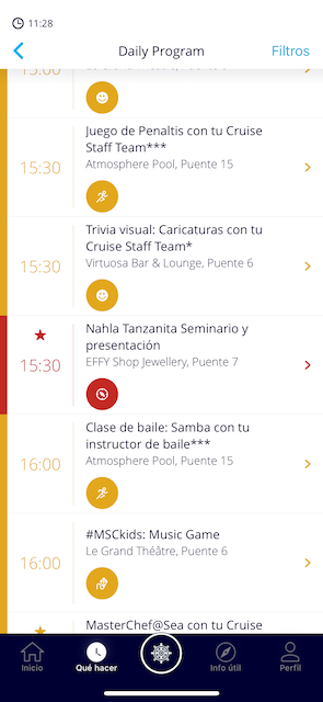 app msc cruceros
