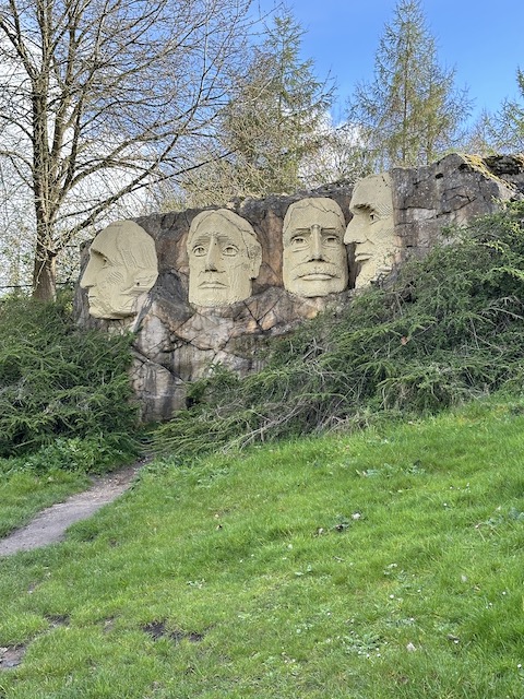 Monte Rushmore de LEGO.