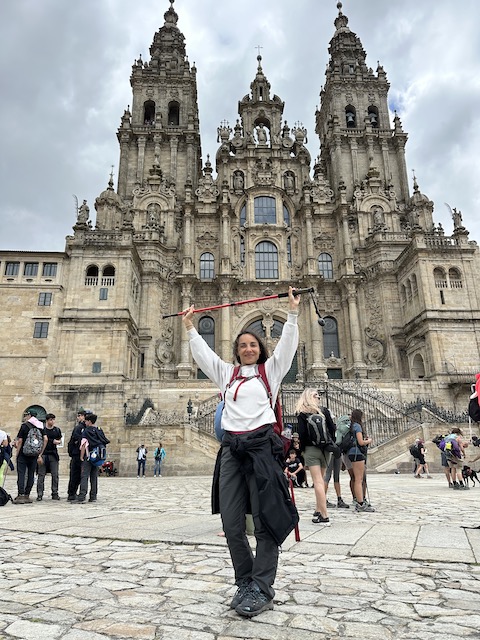 plaza del obradoiro fin Camino De Santiago. Natwillyfog.