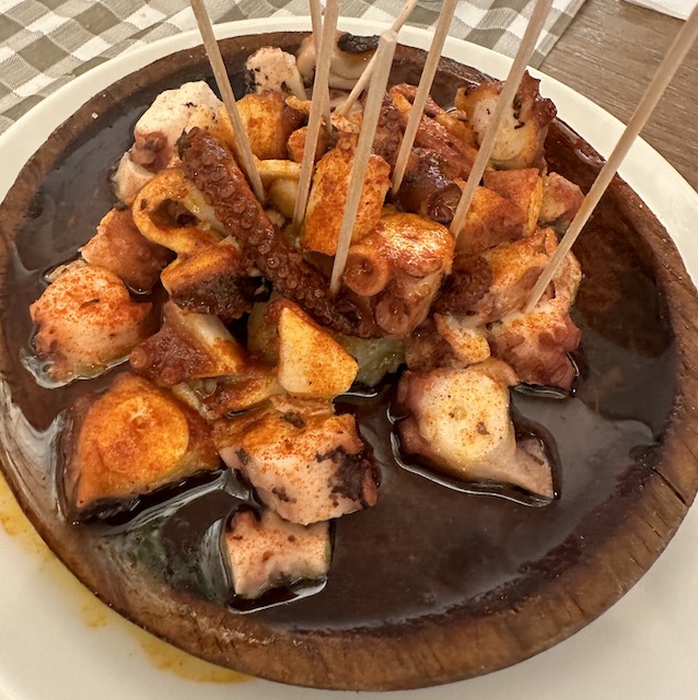 Pulpo a la Feria.Comida Galicia.