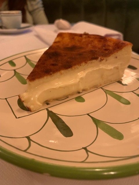 Tarta de queso villa capri Madrid