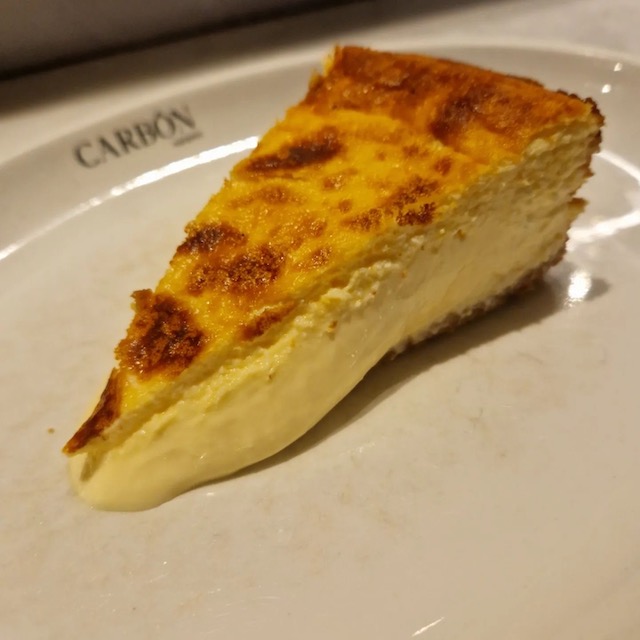 Tarta de queso Carbon negro Madrid