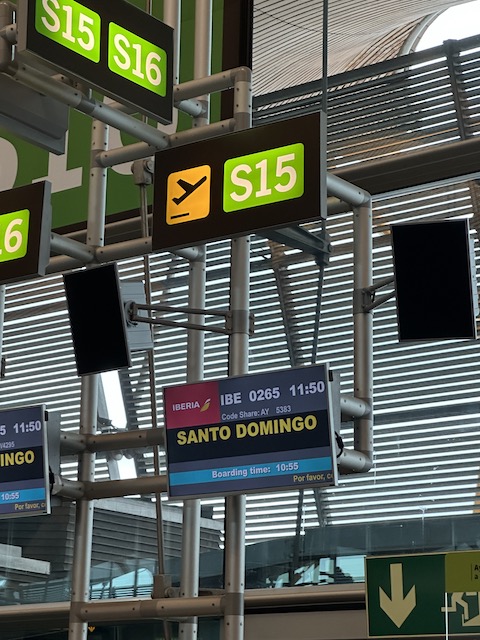 preparativos republica dominicana. vuelo Iberia a Santo Domingo 
