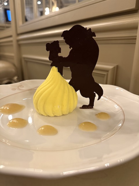 postre bella y bestia en Le Table de Lúmiere.