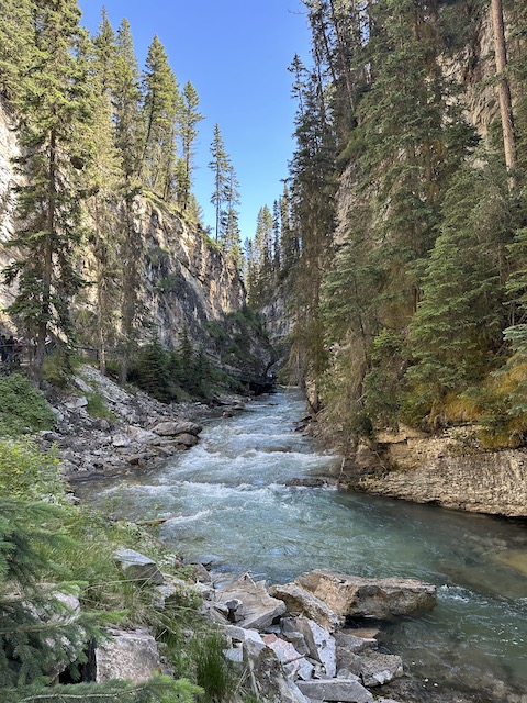 viaje a canadá, Jonhston Canyon