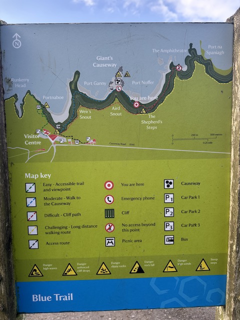 mapa calzada del gigante