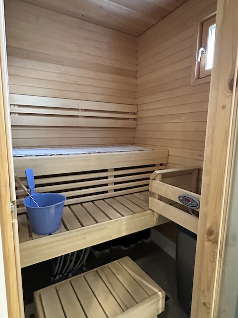 sauna santa claus holiday village